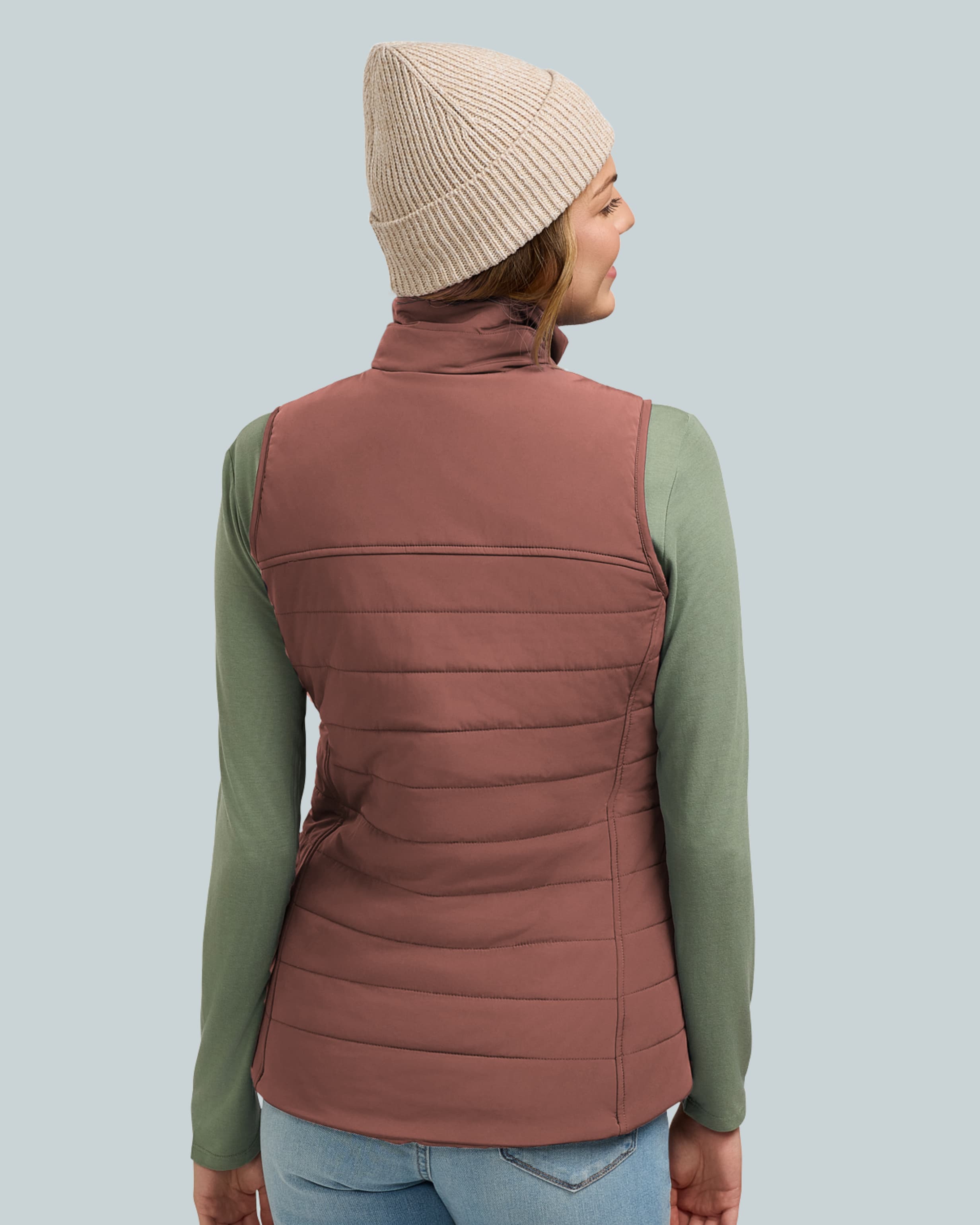 Sagney Heated Puffer Vest with ewool 20 for women